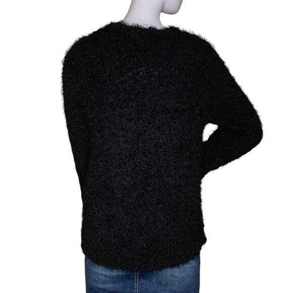 No Boundaries Junior’s Christmas Ugly Sweater Size Junior XL 15/17 Black - Picture 2 of 9